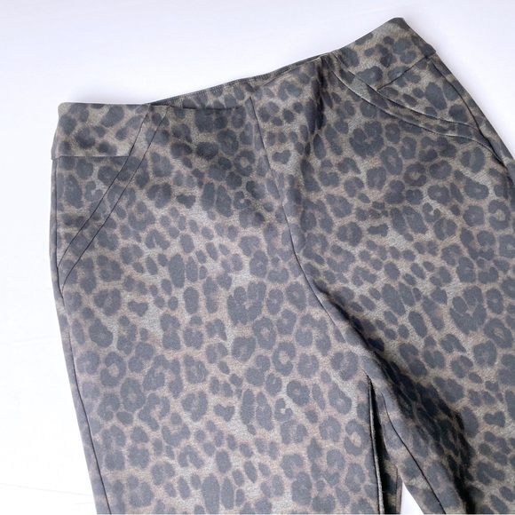 Leopard Print Soft Surroundings Ponte Pants - Picture 2 of 5
